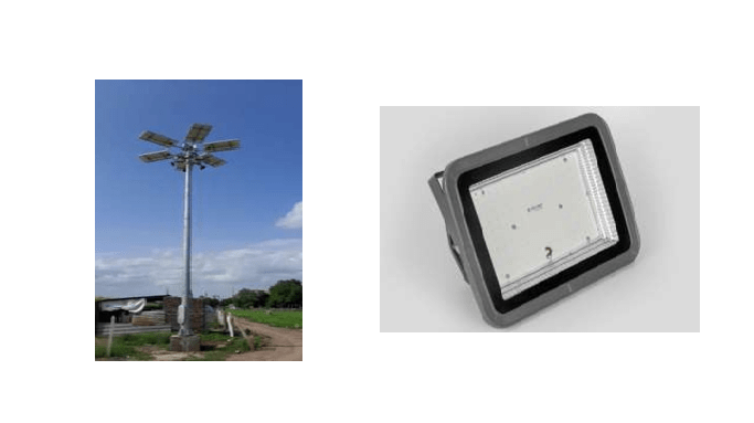 Government Flood Light Solar High Mast